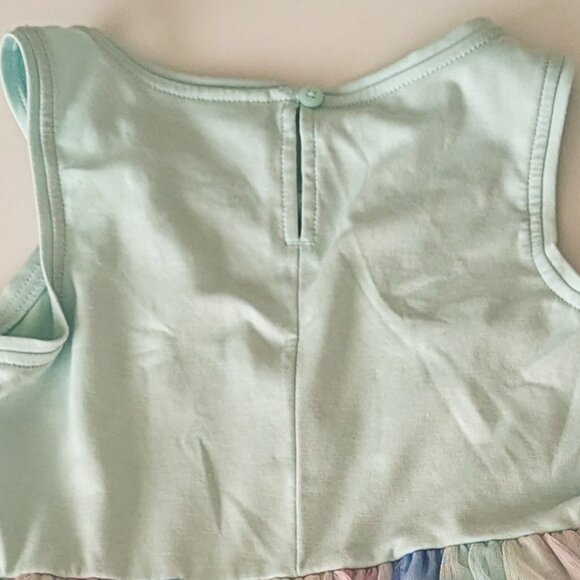 Girls' Sequin Tulle Sleeveless Dress - Cat & Jack™ Mint MED PLAY - Picture 8 of 9